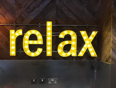 Installation of built-up letters