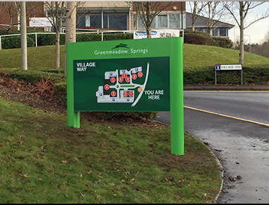 Post Mounted Sign Installation